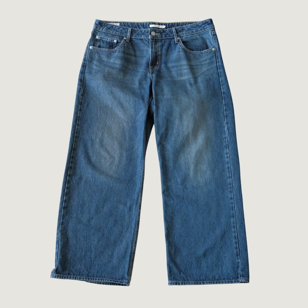 Levi's Low Loose Jeans Blue Wide Leg Denim Y2K Skater Baggy Streetwear Skater